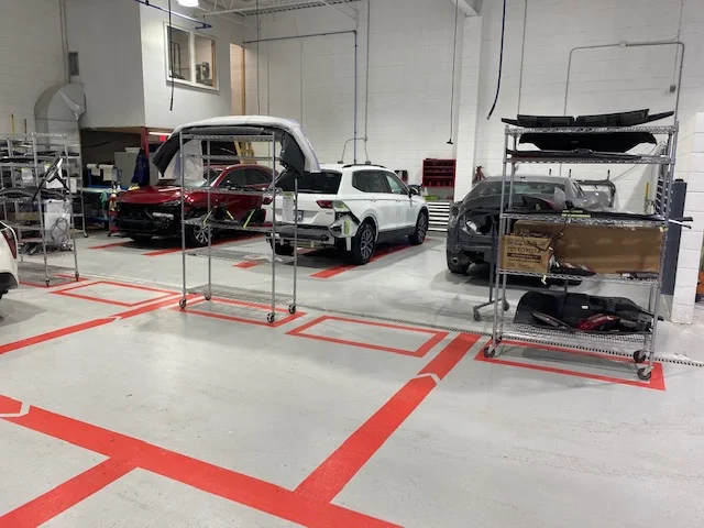 OEM dedicated repair and assembly bays